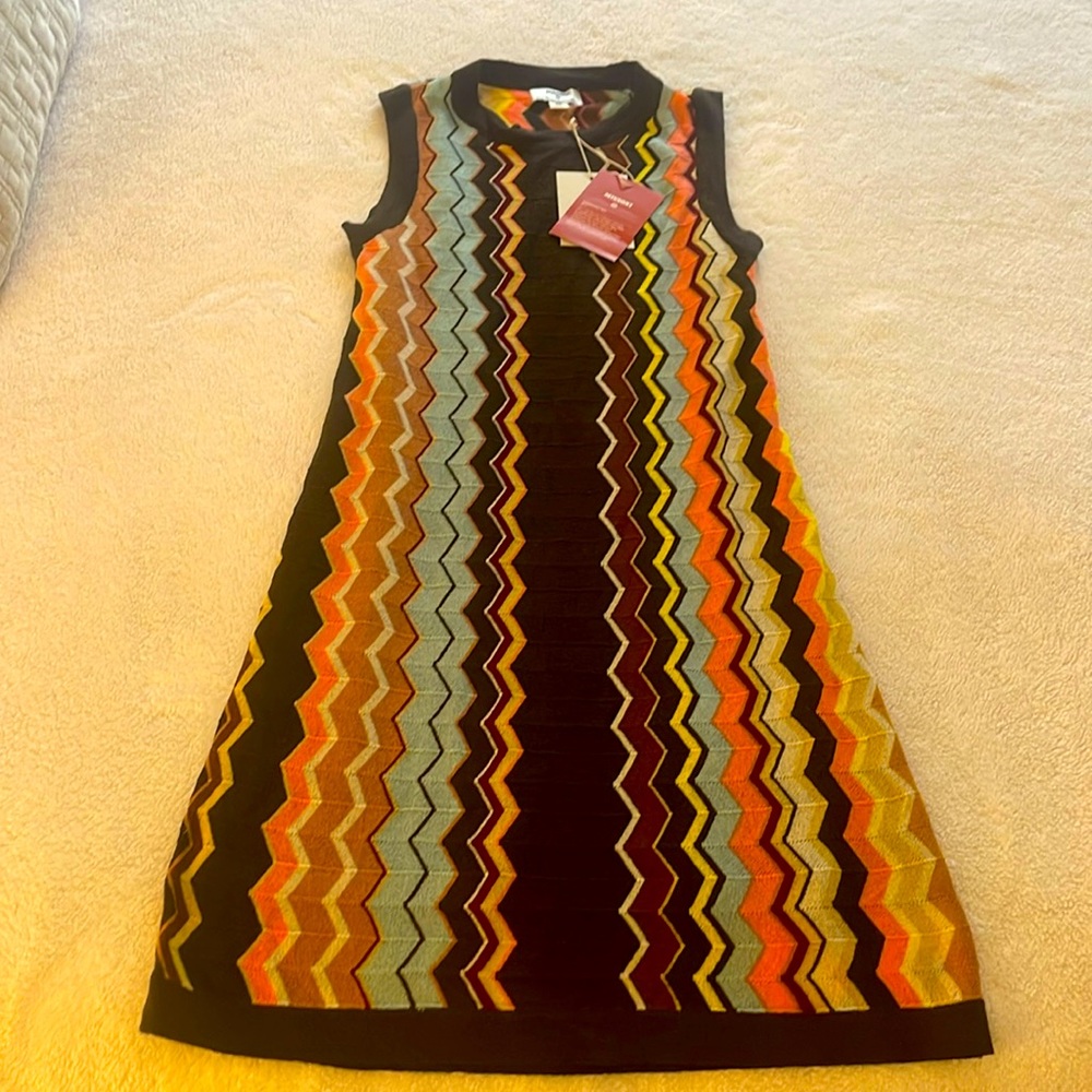 Missoni for Target classic zig zag print multi-color shift dress